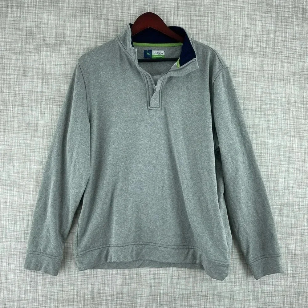 Tailorbyrd Mens Size L long sleeve pullover sweatshirt gray 3504